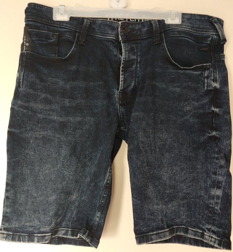 Urban District Stretch Denim Shorts, Kleding | Heren, Angelo Litrico, Ophalen of Verzenden, Zo goed als nieuw, Maat 48/50 (M)