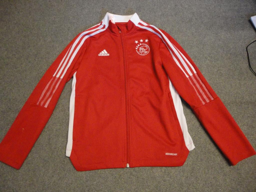 Supermooi rood trainingsjack van AJAX maat 152, Kinderen en Baby's, Kinderkleding | Maat 152, Adidas, Sport- of Zwemkleding, Ophalen of Verzenden