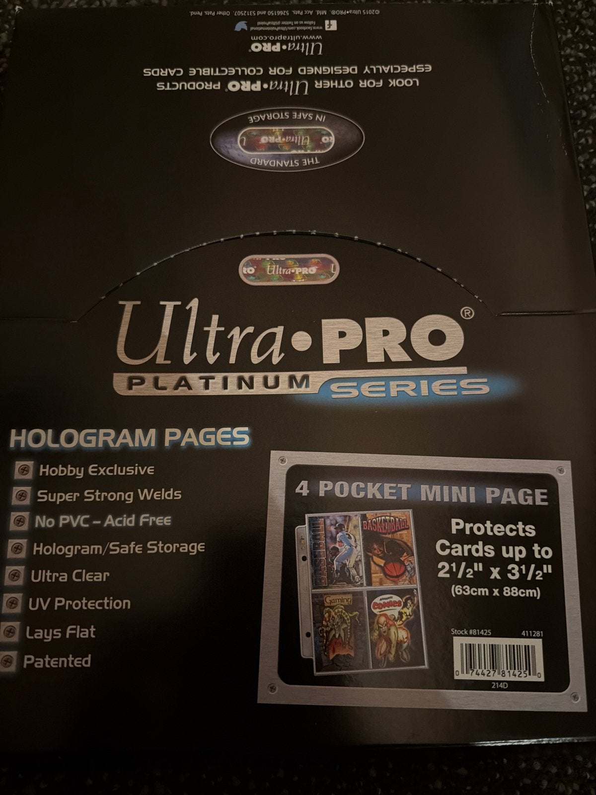 Ultra PRO Platinum Series 4-Pocket Mini Pagina's, Verzamelen, Ophalen of Verzenden, Nieuw