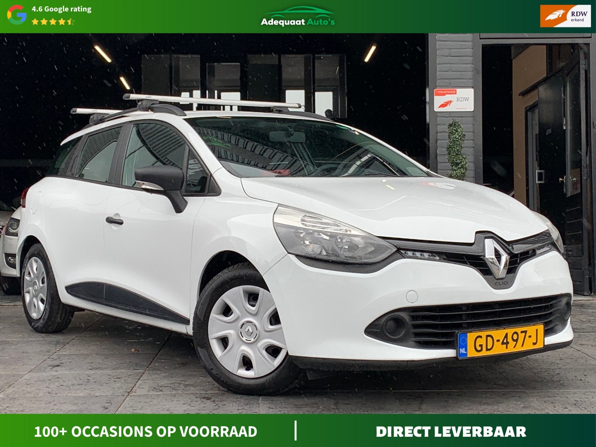 Renault Clio Estate 0.9 TCe Authentique|Cruise|Trekhaak|NAP, Auto's, Renault, Voorwielaandrijving, Stof, Met garantie (alle), Start-stop-systeem