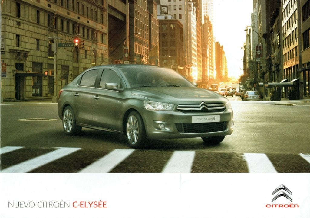 Folder Citroën C-Elysée (Spaanse uitgave - 2012), Verzenden, Gelezen, Citroën