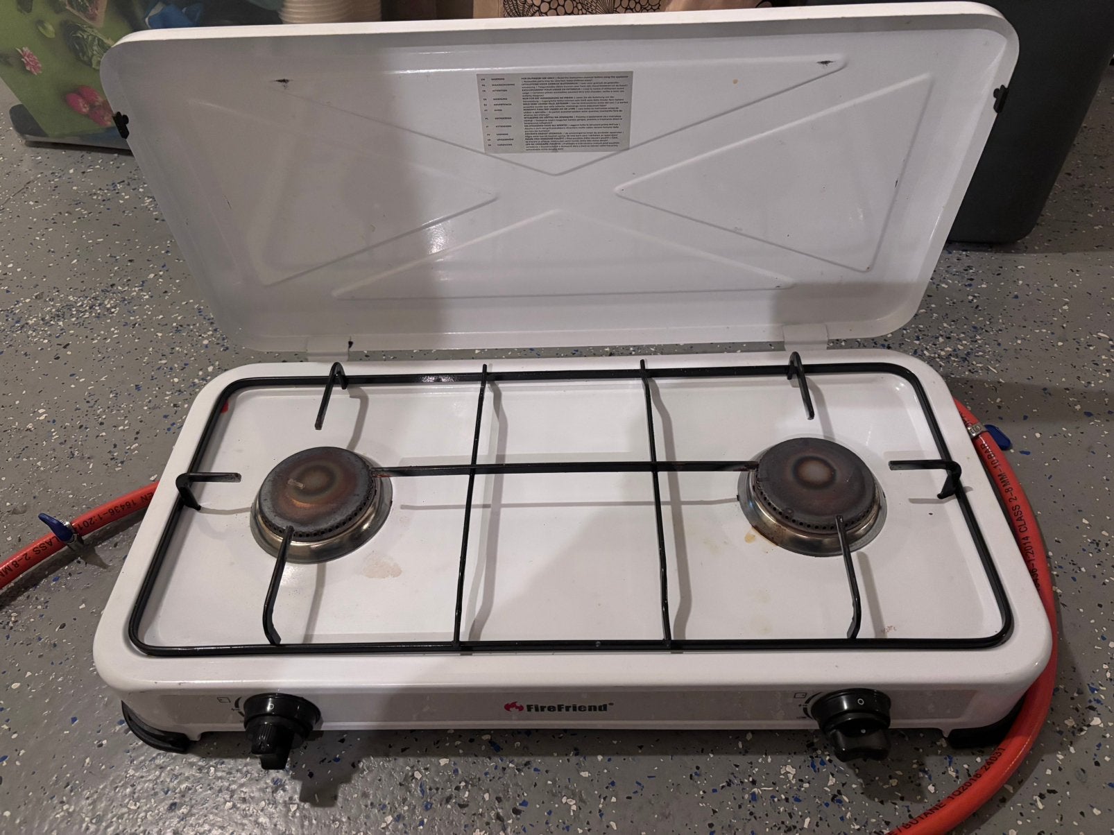2 pits camping kookstel, Caravans en Kamperen, Kampeeraccessoires, Ophalen, Zo goed als nieuw