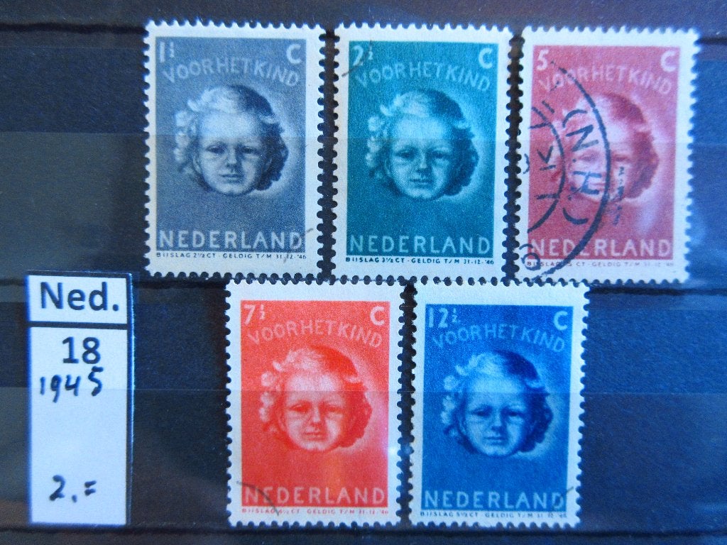 Nederland serie nr. 18, Ophalen of Verzenden, Na 1940, Gestempeld