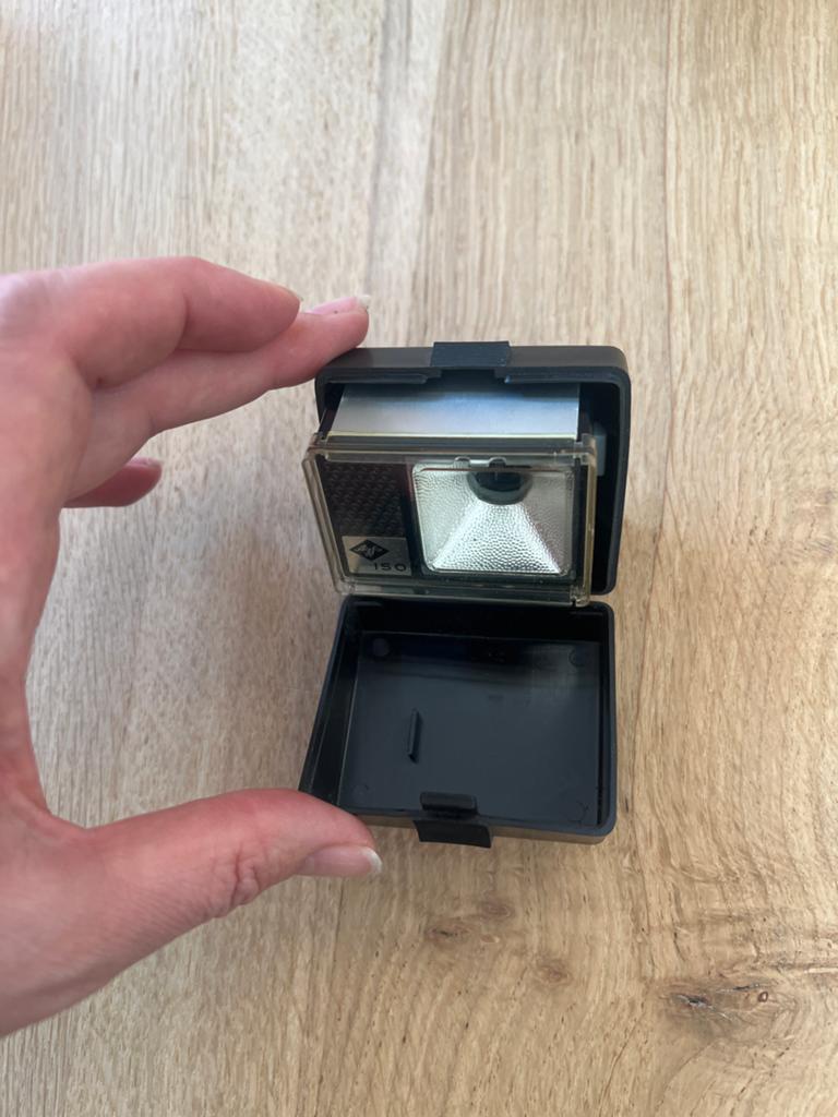 Oude Agfa ISO flitser in originele verpakking, Audio, Tv en Foto, Fotografie | Flitsers, Gebruikt, Overige merken, Ophalen of Verzenden