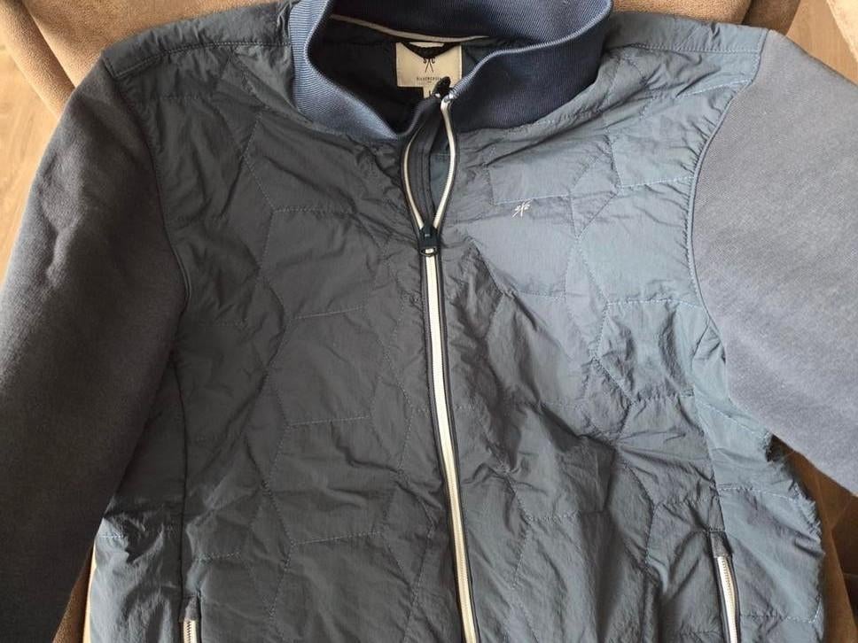 Silvercreek Jas Maat L met sweatermouwen, Maat 52/54 (L), Blauw, Ophalen of Verzenden, Gedragen