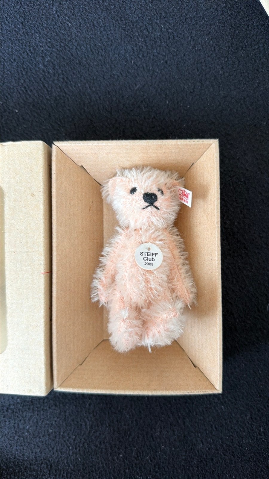 Steiff Club Roze Teddybeer 2003 -met certificaat, Overige merken, Beer, Ophalen of Verzenden, Roze