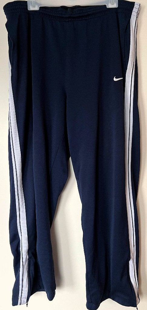 Nike Practice Men Basketball Pants Elastic Waist Zip Ankle, Blauw, Overige typen, Nike, Maat 56/58 (XL)