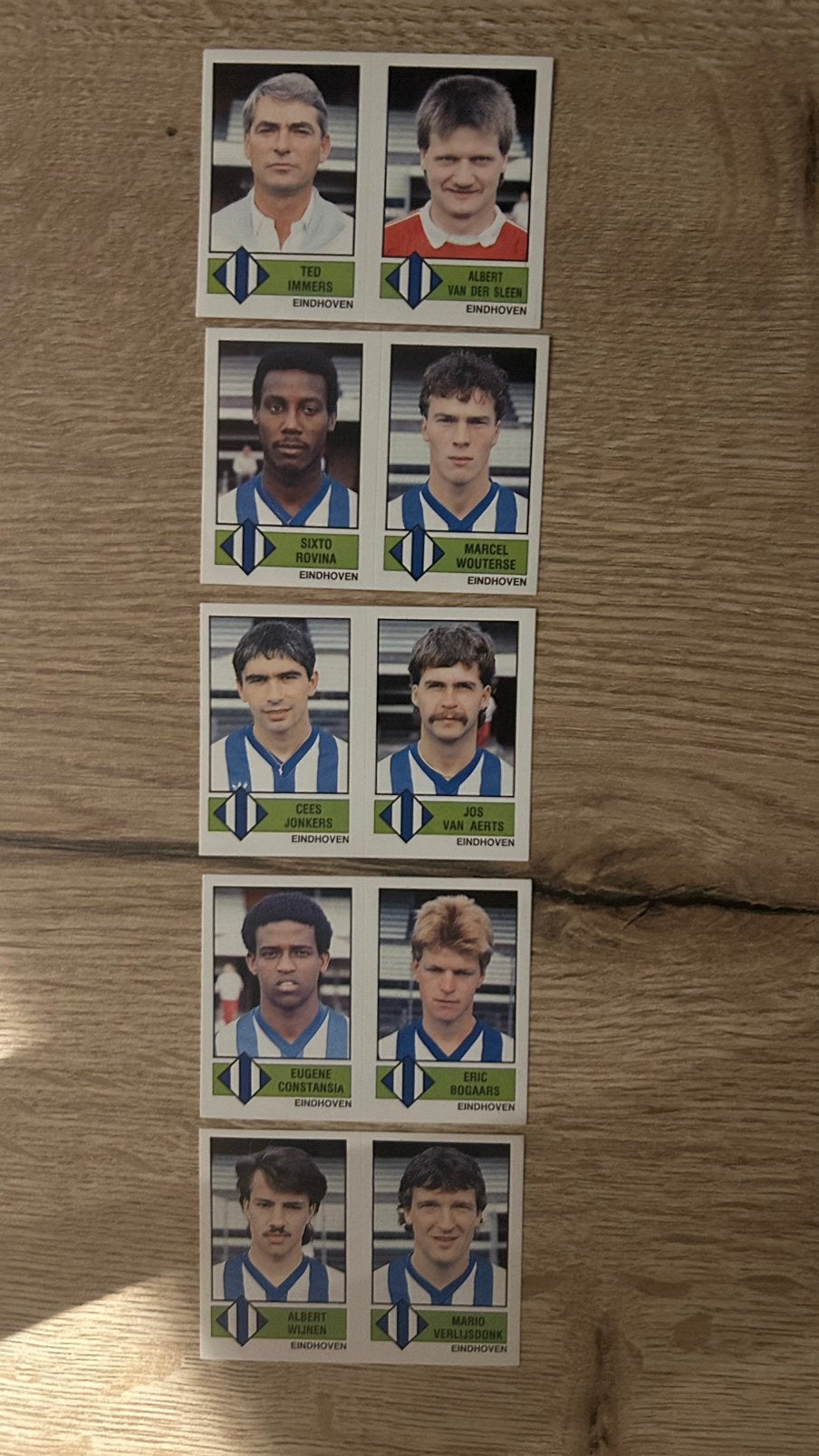 Panini Voetbal 87 plaatjes Eindhoven 5x, Verzenden, Zo goed als nieuw, Meerdere plaatjes