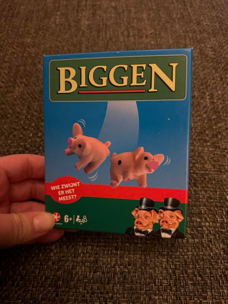 Biggen dobbelspel - Wie zwijnt er het meest?- Winning Moves, Een of twee spelers, Ophalen of Verzenden, Nieuw