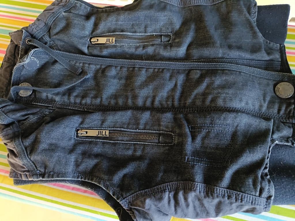 Stoere spijker bodywarmer van Jill, Maat 38/40 (M), Blauw, Ophalen of Verzenden, Jill
