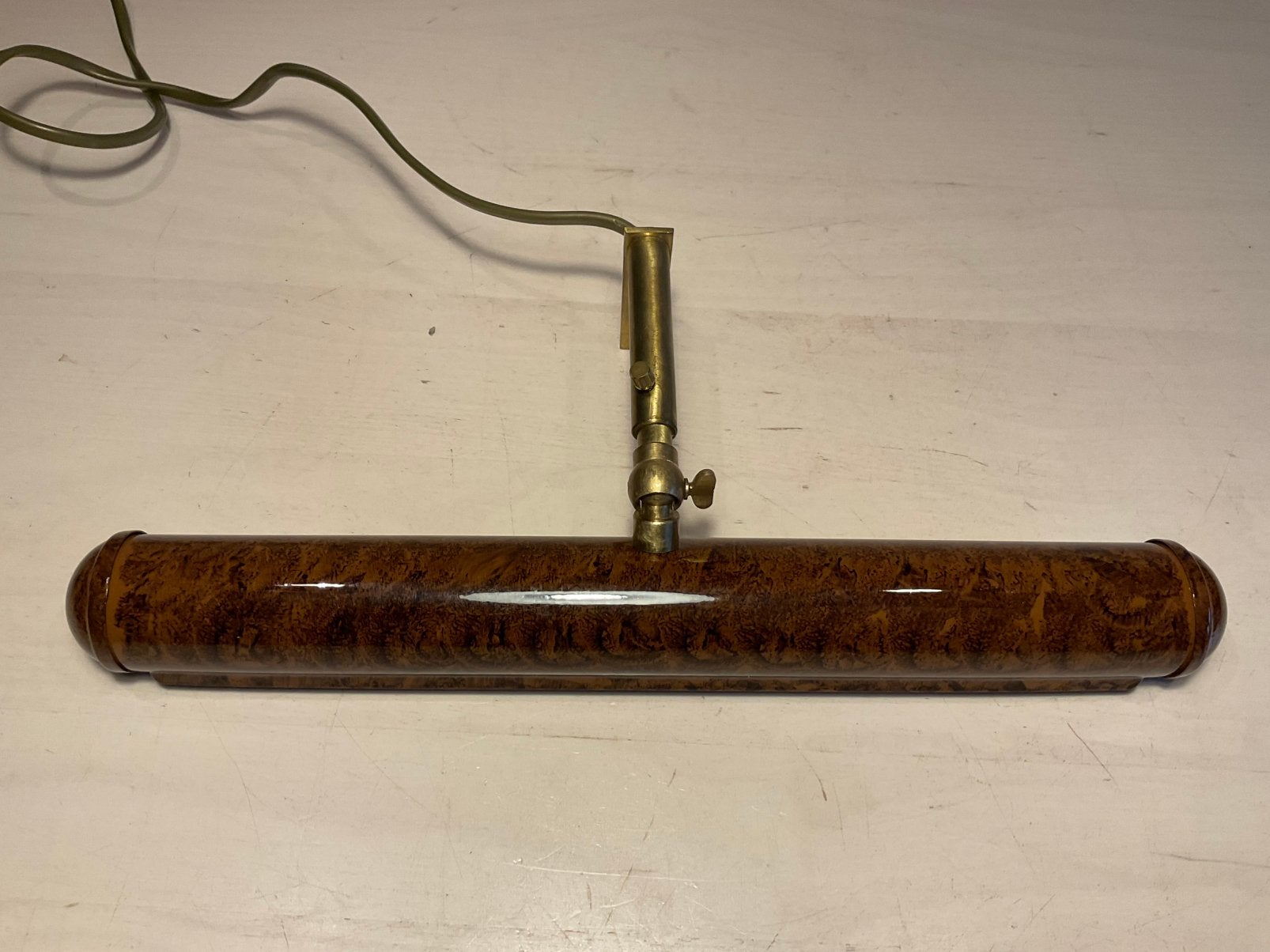 Vintage Brama Italy schilderijlamp die 32cm breed, Ophalen of Verzenden, Zo goed als nieuw, Metaal