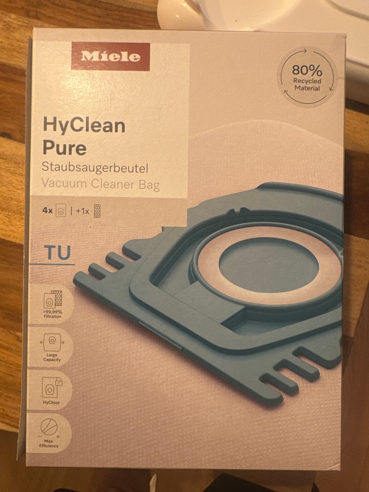 Miele HyClean Pure Stofzuigerzakken - Type TU (4+1 stuks), Stofzak, Overige typen, Nieuw, Ophalen of Verzenden