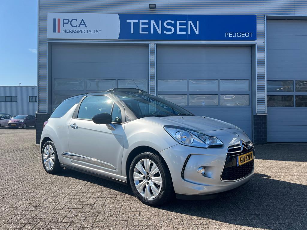 Citroen DS3 Cabrio 1.2 VTi So Chic | Navigatie | Climate con, Euro 5, Zwart, 1199 cc, Cabriolet