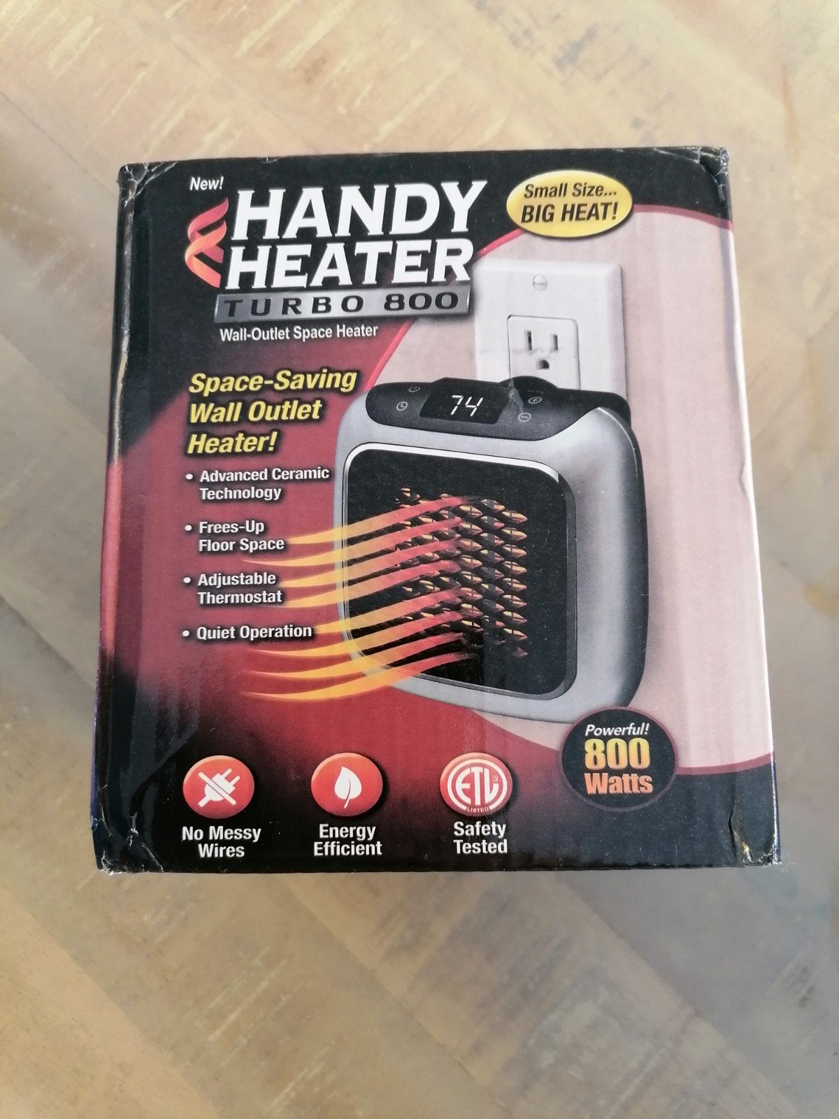Handy Heater Turbo 800 Wandcontactdoos Kachel, Doe-het-zelf en Verbouw, Verwarming en Radiatoren, Ophalen of Verzenden
