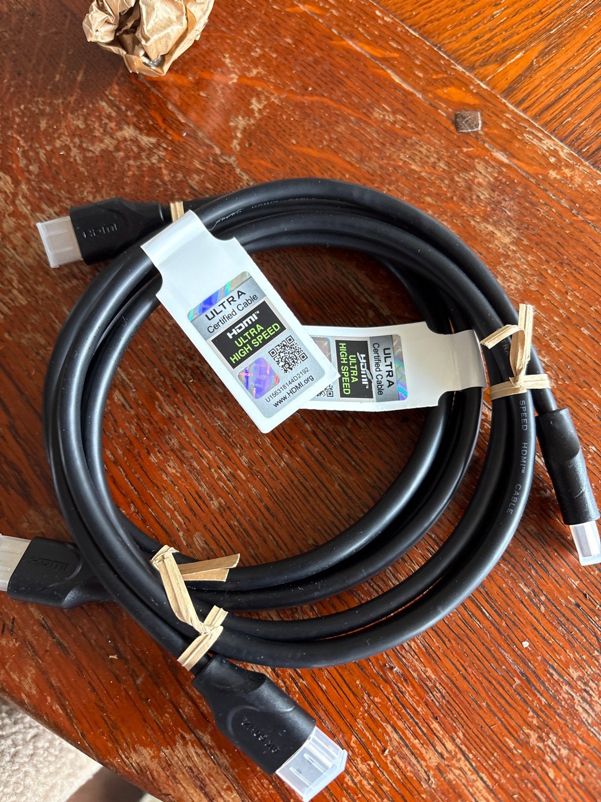 Ultra High Speed HDMI-kabel - 1.5m 2 stuks, Audio, Tv en Foto, Audiokabels en Televisiekabels, Ophalen of Verzenden, Nieuw, Minder dan 2 meter