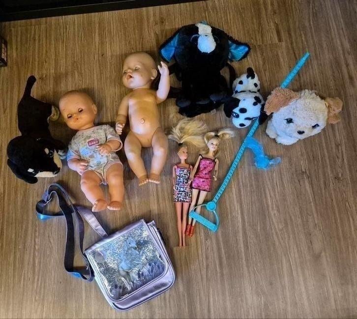 Oa barbie en baby born, Ophalen of Verzenden, Zo goed als nieuw, Barbie