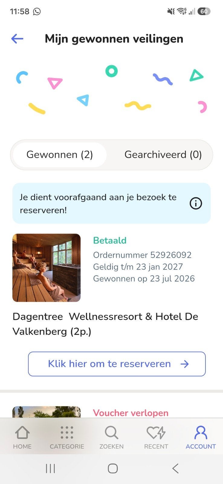 entree thermen De Valkenberg, Rheden, Tickets en Kaartjes, Twee personen, Cadeaubon, Spa of Sauna