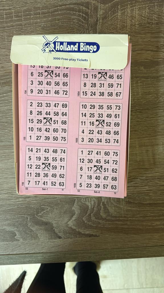 Holland Bingo 3000 Free-play Tickets, Vijf spelers of meer, Ophalen of Verzenden, Nieuw