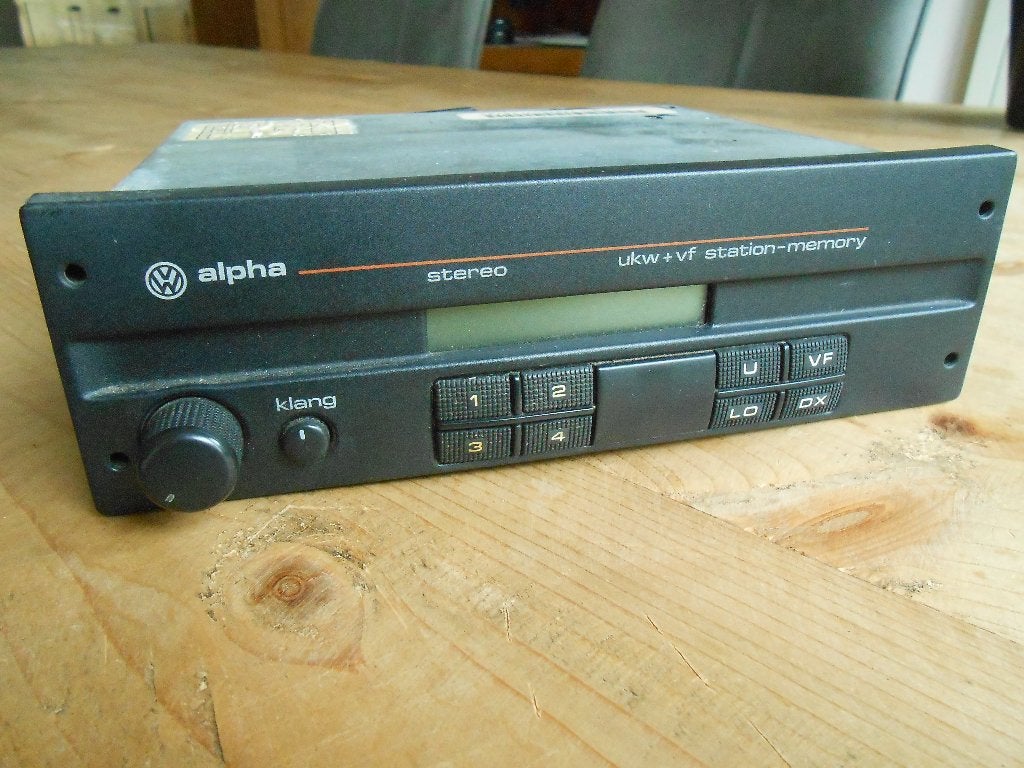 BLAUPUNKT VOLKSWAGEN ALPHA fm 12v radio org!, Ophalen of Verzenden, Gebruikt