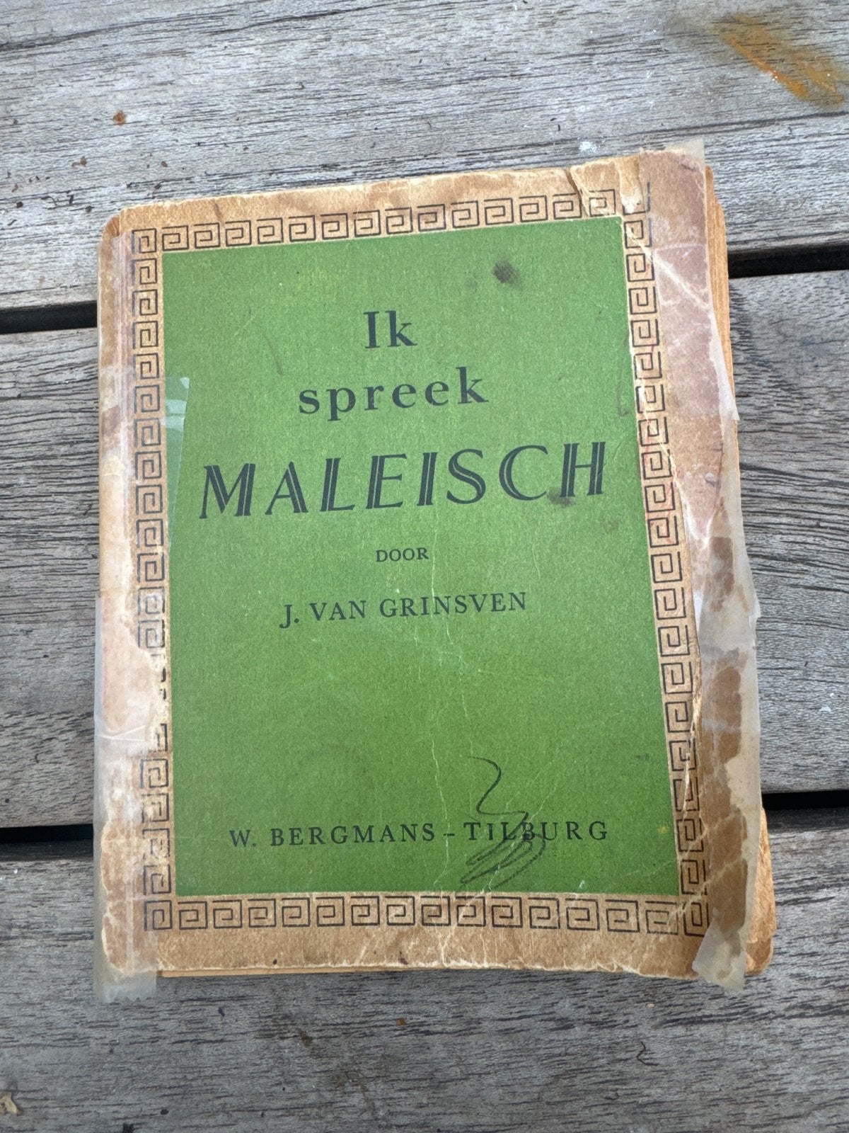 Ik spreek Maleisch - J. van Grinsven (W. Bergmans), Boeken, Ophalen of Verzenden, Gelezen, Non-fictie