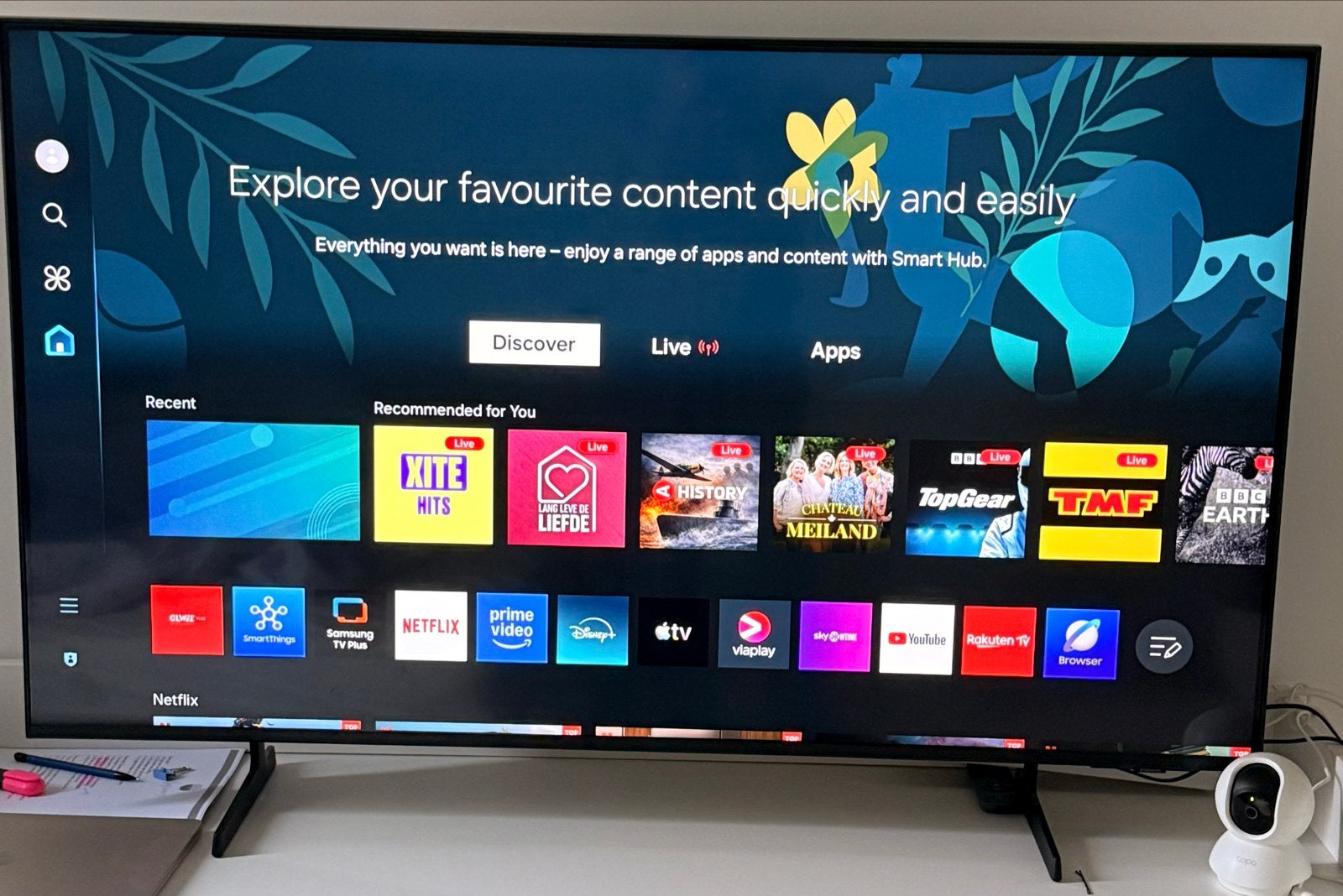 Samsung Crystal UHD Smart TV 50 inch 4K, Ophalen, LED, 50 Hz, Zo goed als nieuw