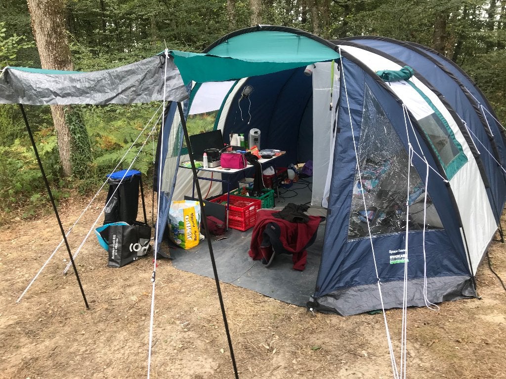 Hypercamp polyester Tunneltent, Ophalen, Zo goed als nieuw, Tot en met 4