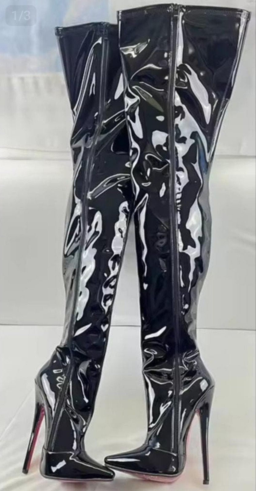 De Mooiste Hoge Hak Dijlaarzen, tm 46!, Kleding | Dames, Schoenen, Verzenden, Nieuw, Zwart, Hoge laarzen