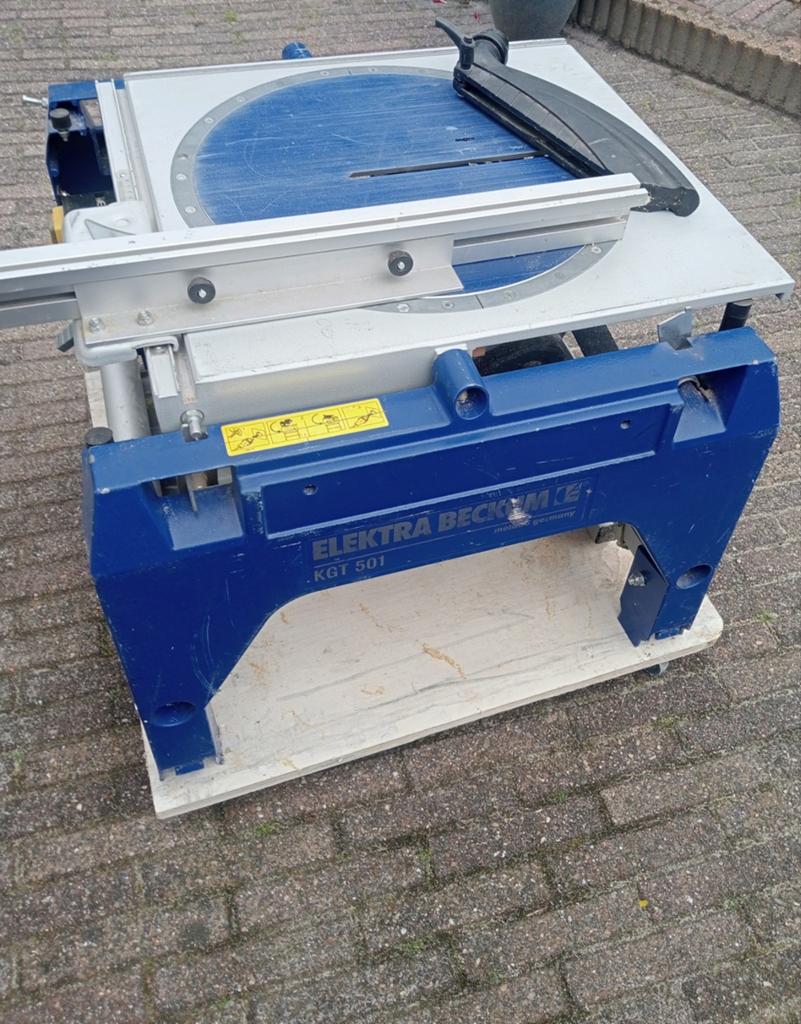Complete zaagset Elektra Beckum KGT 501 + Makita 5705R, Ophalen, Cirkelzaag, 70 mm of meer, Zo goed als nieuw