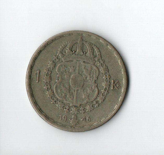 Zweden 3 x 1 krone 1946 - 47 - 64, Verzenden, Overige landen, Losse munt, Zilver