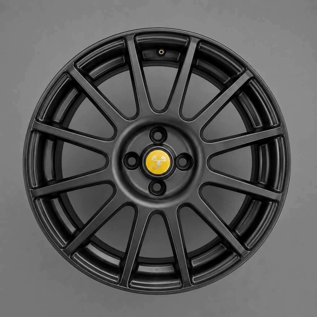 Abarth 17 inch velgen 4x98, Auto-onderdelen, Banden en Velgen, Velg(en), Zomerbanden, 17 inch, 225 mm, Gebruikt, Ophalen of Verzenden