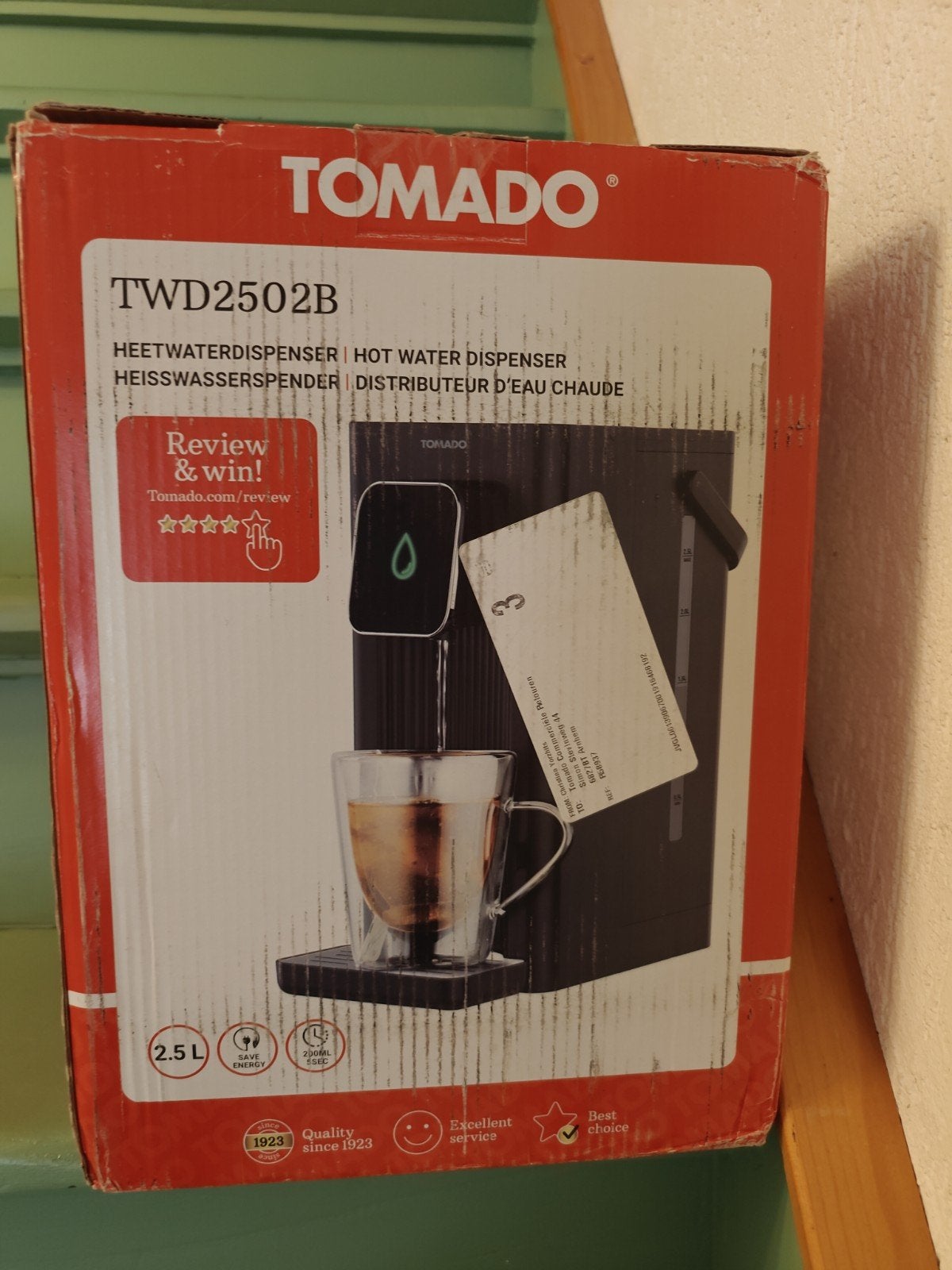 Tomado waterkoker heet water dispenser, Ophalen, Nieuw