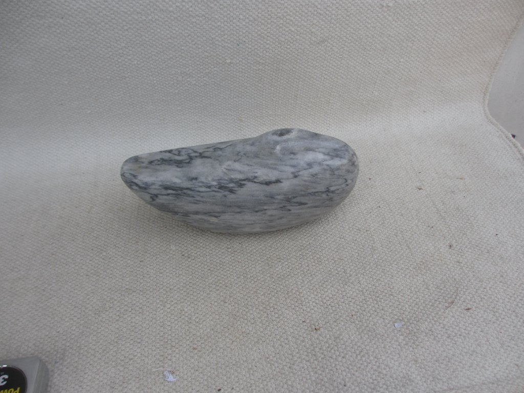 Zeer fraai marmeren beeld van slapende eend, Ophalen of Verzenden, Handgemaakt, 20 - 50 cm, Beeld