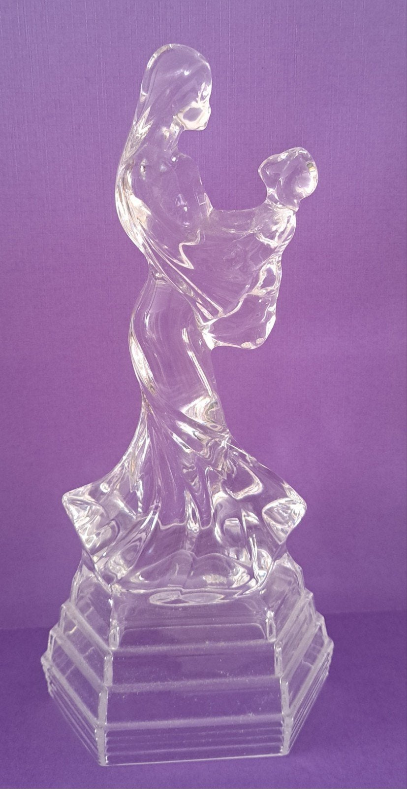 Glazen Madonna met Kind - 25 cm hoog, Ophalen of Verzenden