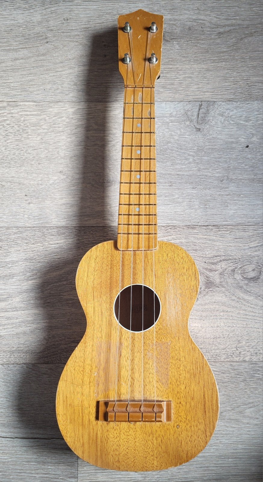Vintage Brüko No. 5 Sopraan Ukelele – Massief Mahonie, Ophalen, Gebruikt, Ukelele