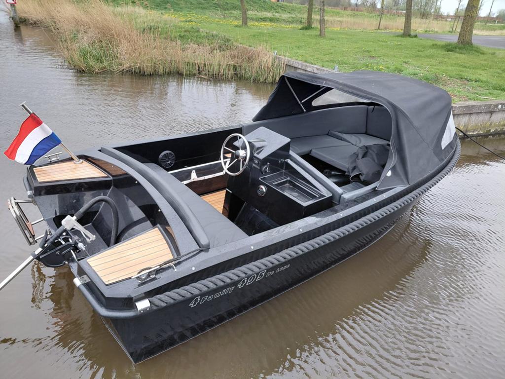 Nette 4 Family 495 De Luxe sloep incl NIEUWE elek motor, Watersport en Boten, Elektrisch, Overige merken, Ophalen, Afdekzeil