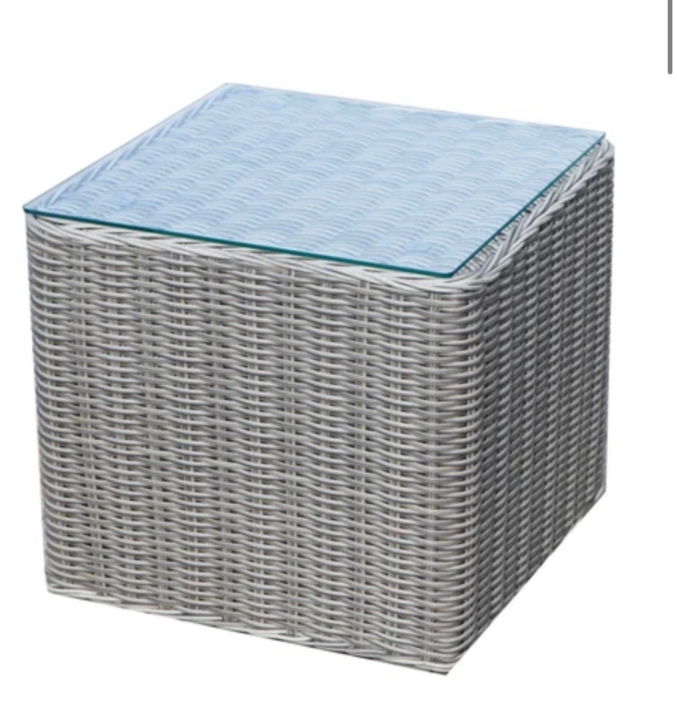 Intratuin bijzettafel Dordogne bruin 50x50x45 cm, Ophalen, Minder dan 45 cm, Minder dan 55 cm, Metaal of Aluminium