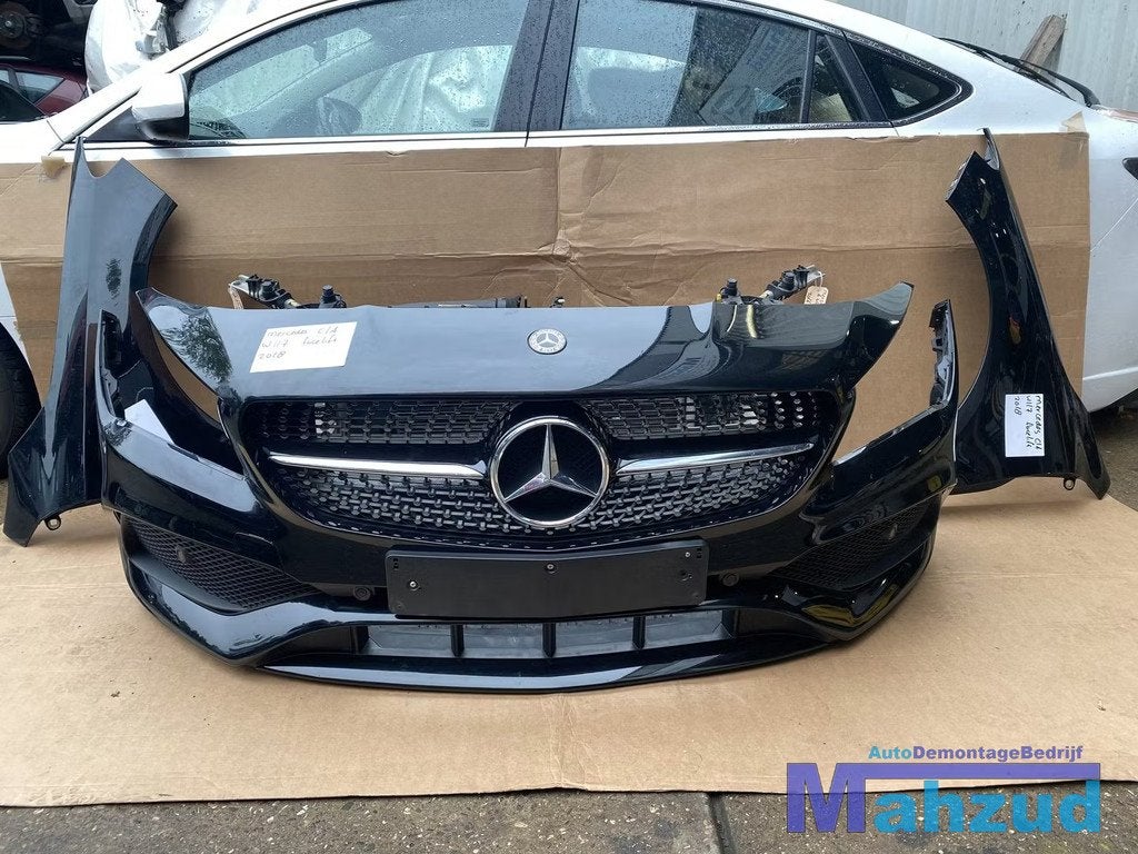 2018 Mercedes CLA W117 facelift voorkop voorbumper zwart, Gebruikt, Mercedes-Benz AG, Voor, Mercedes-Benz