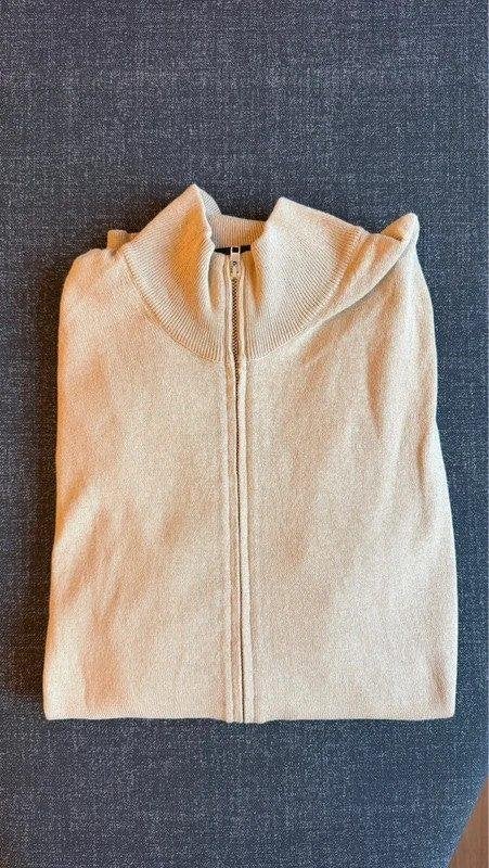 Zanone Katoenen gilet beige maat 52 Past M/L Vrijwel nieuw, Kleding | Heren, Beige, Nieuw, Zanone, Verzenden