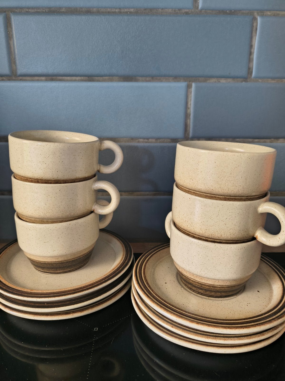 Vintage kop en schotel set van Gerzit, Antiek en Kunst, Ophalen of Verzenden