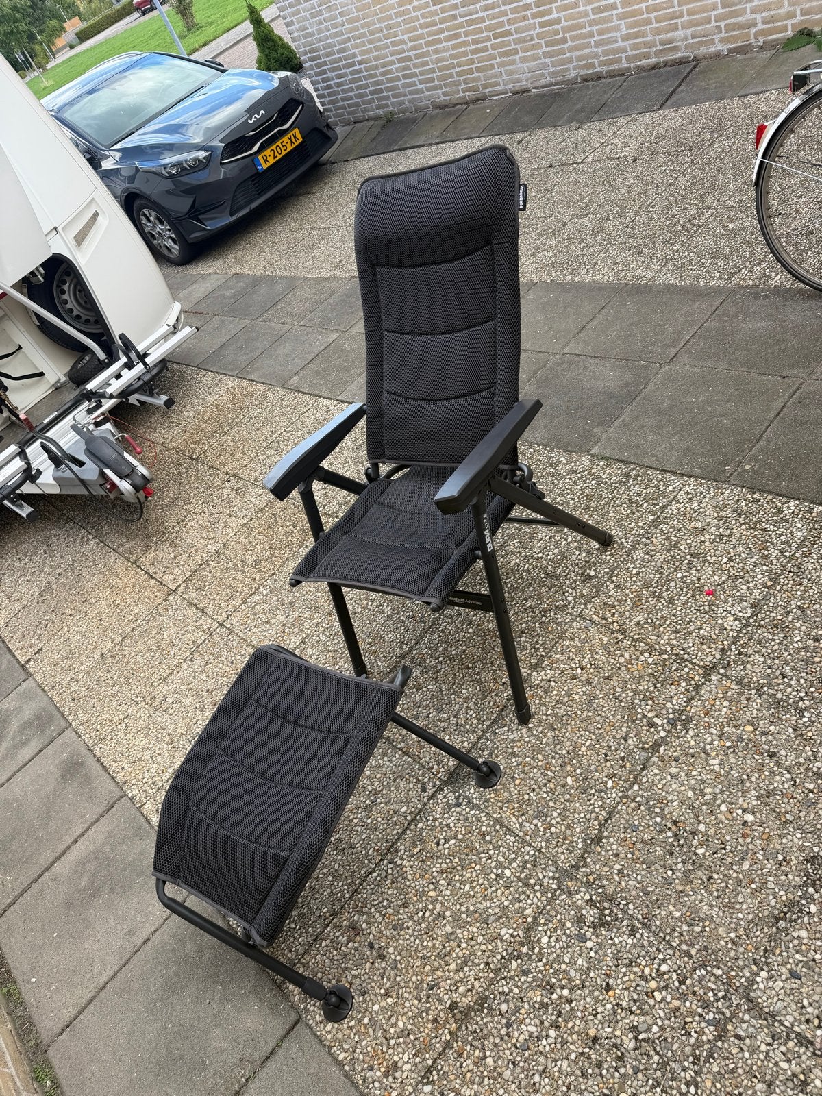 Westfield Advancer Campingstoel met Voetenbank - Zo goed als, Ophalen of Verzenden, Zo goed als nieuw, Campingstoel