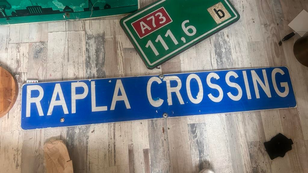 Groot amerikaans origineel straatnaam verkeersbord, Ophalen of Verzenden