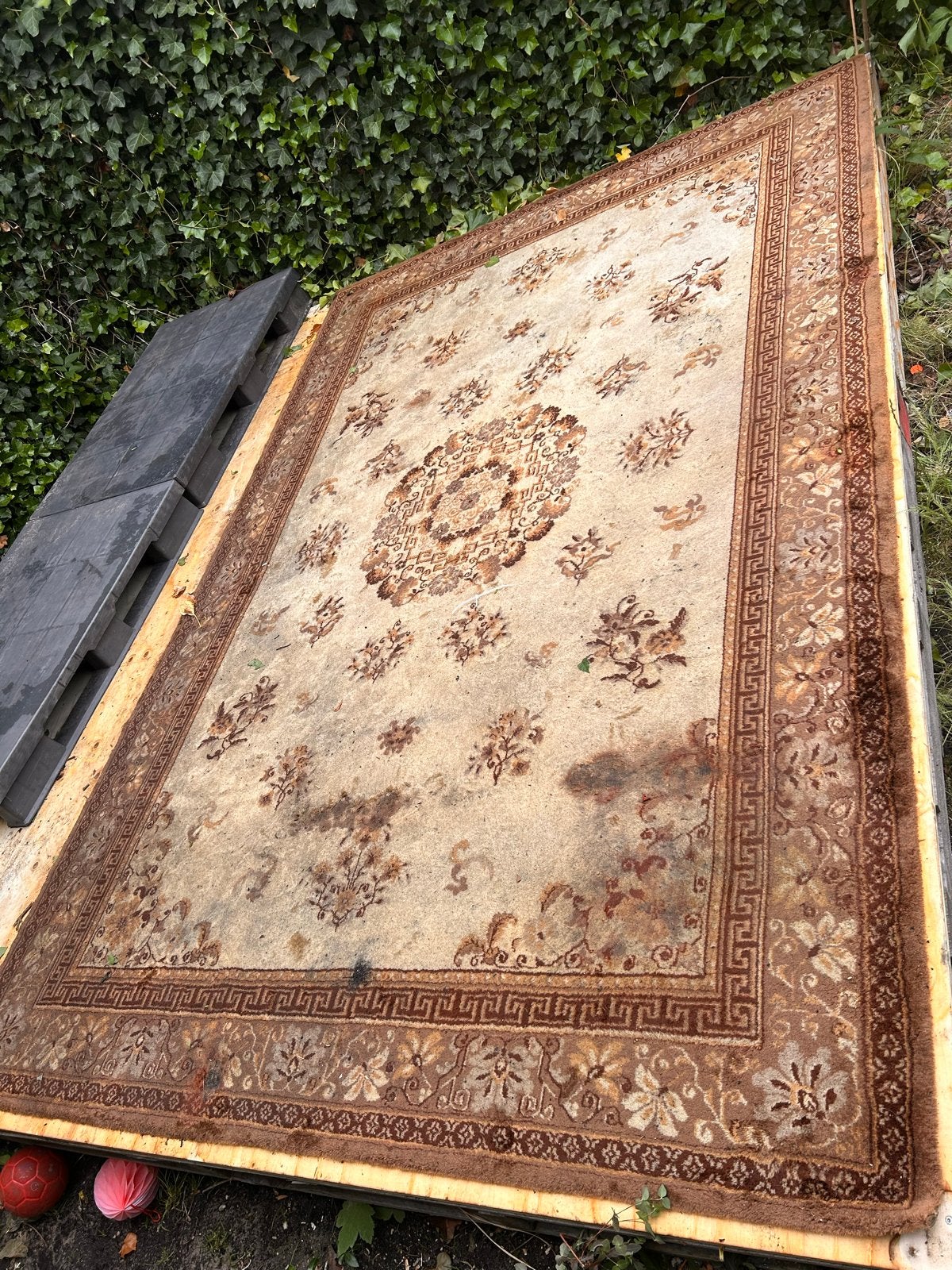 Groot tapijt, handig als ondervloer voor zwembad 300x100, Tuin en Terras, Zwembaden, Ophalen, Gebruikt, Rechthoekig