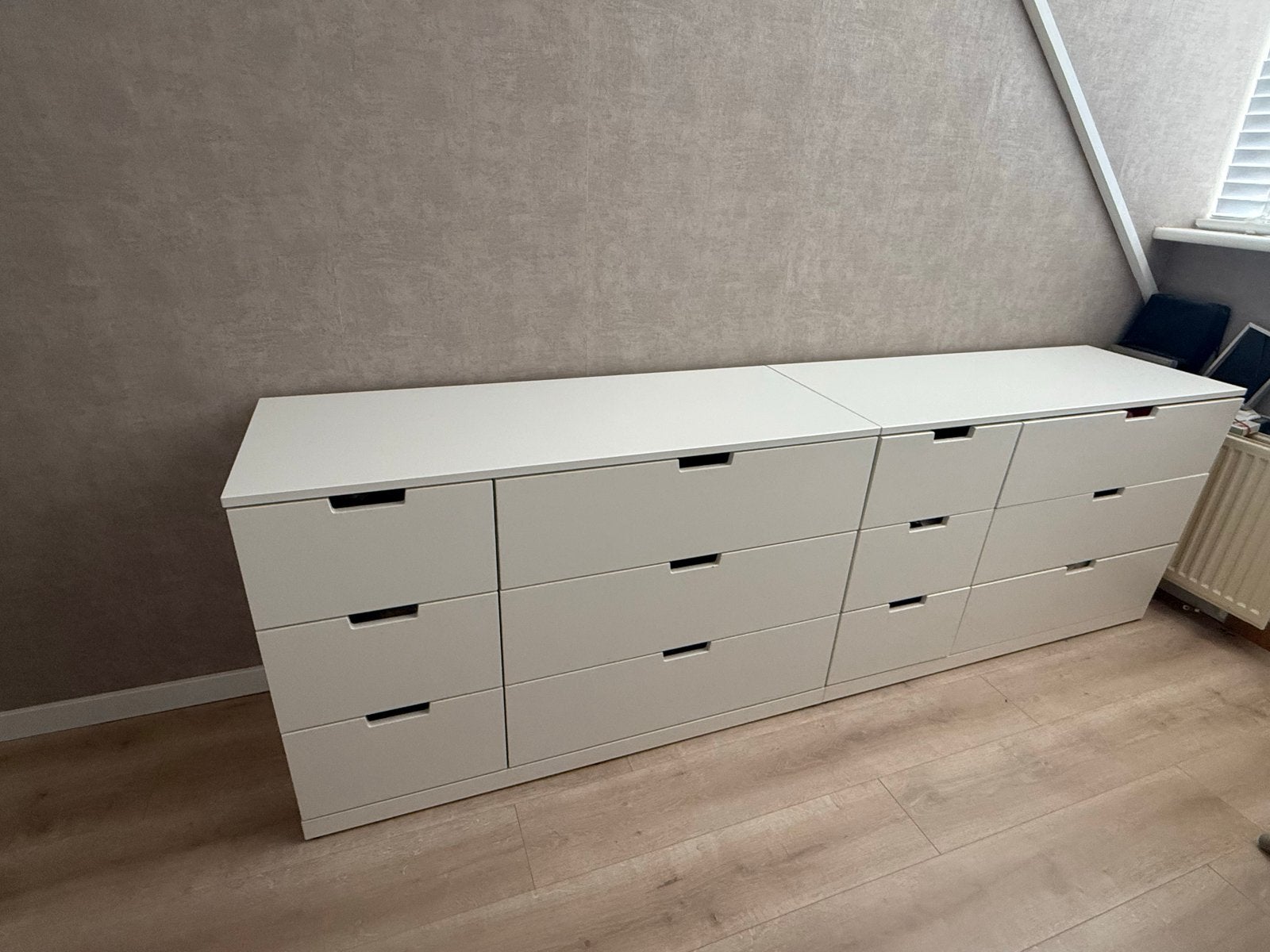 IKEA NORDLI ladekasten met 12 lades, wit, Ophalen, Overige materialen, 5 laden of meer, Zo goed als nieuw