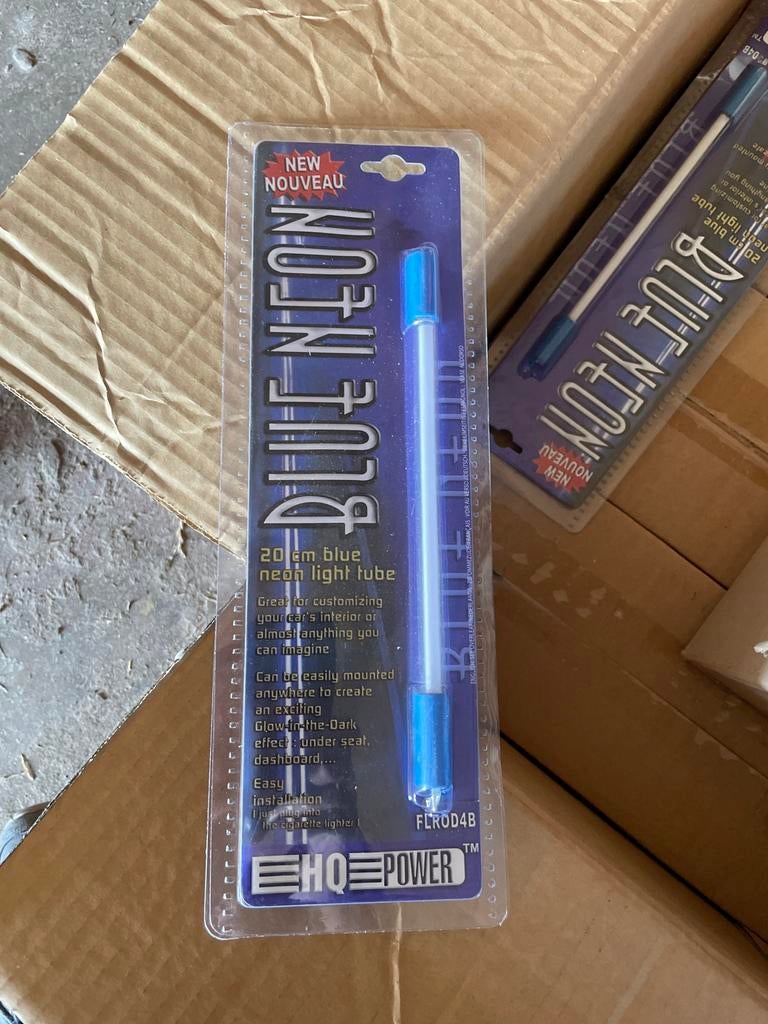 24x Blauwe Neon Lampen 12V - Auto Interieur Verlichting, Ophalen of Verzenden, Nieuw, Universele onderdelen