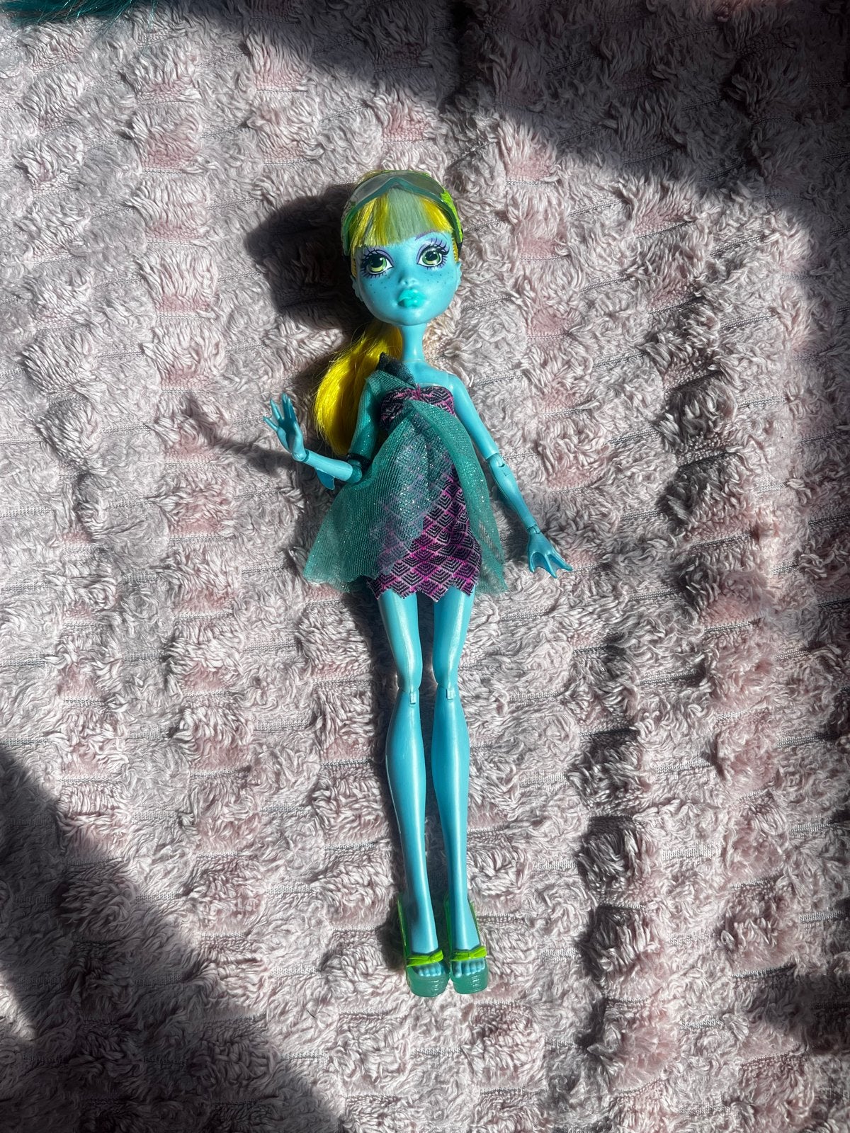 Monster High Lagoona Blue pop, Ophalen of Verzenden, Zo goed als nieuw, Overige typen