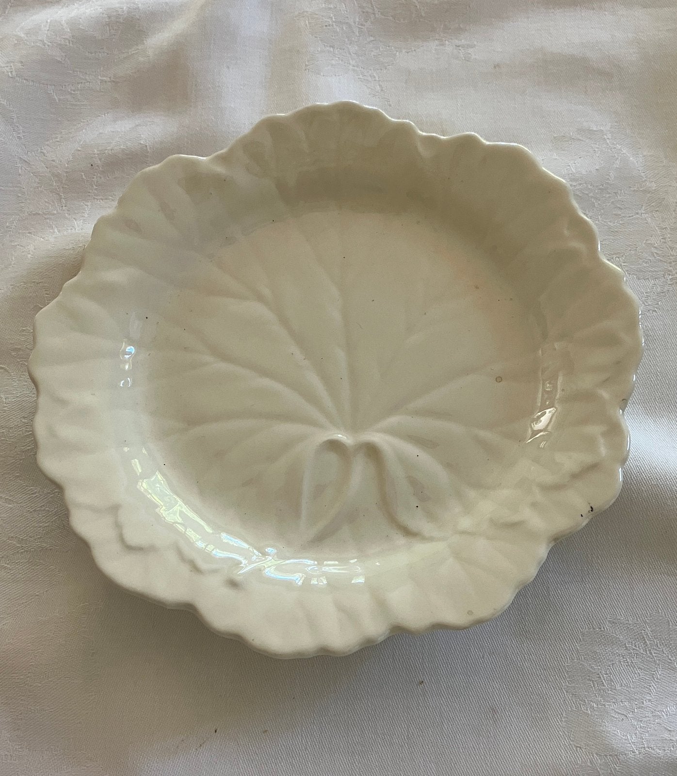 Wedgewood koolblad bord     Vintage, Ophalen of Verzenden