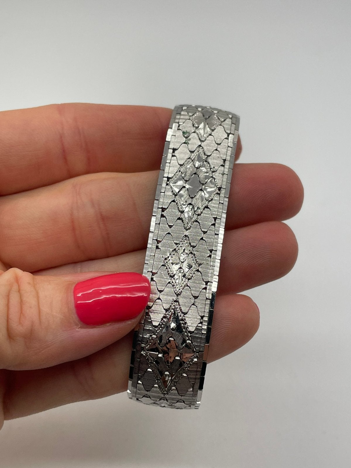 F300 Prachtige zilveren armband, Ophalen of Verzenden, Zilver, Armband