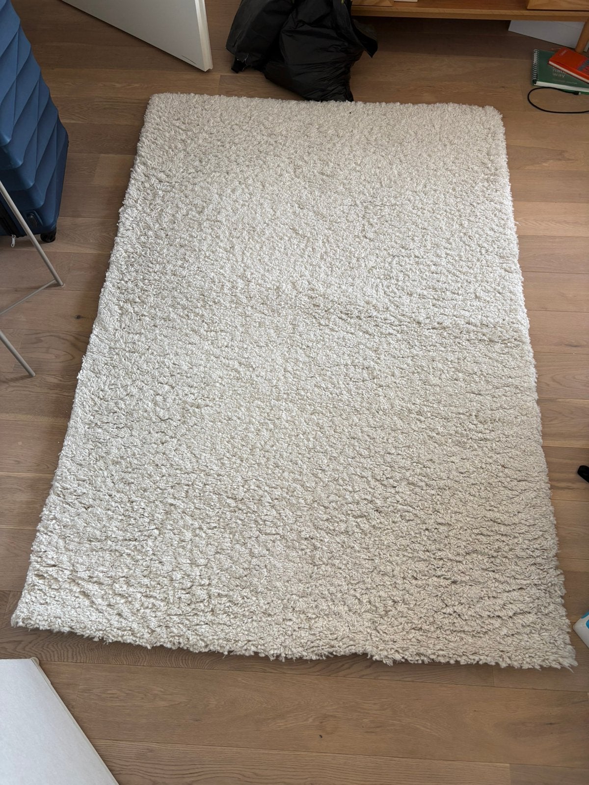 Rug ikea VOLLERSLEV 133x195 cm Beige, Huis en Inrichting, Ophalen, Gebruikt, 100 tot 150 cm, Beige
