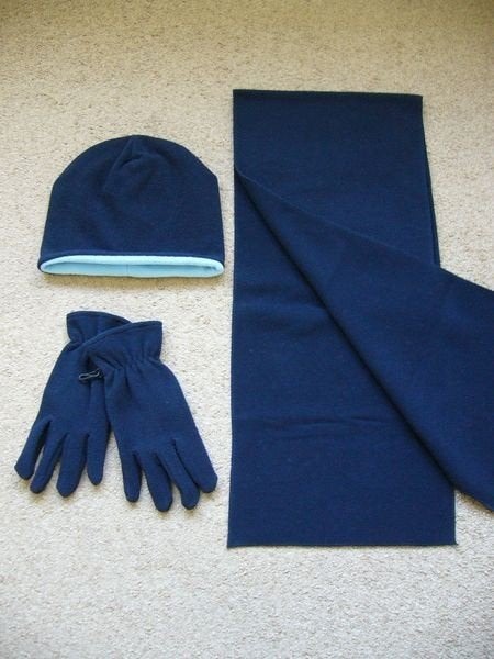 Handschoenen Muts Sjaal donkerblauw splinternieuw, Ophalen of Verzenden, Nieuw, Overige maten, Sjaal