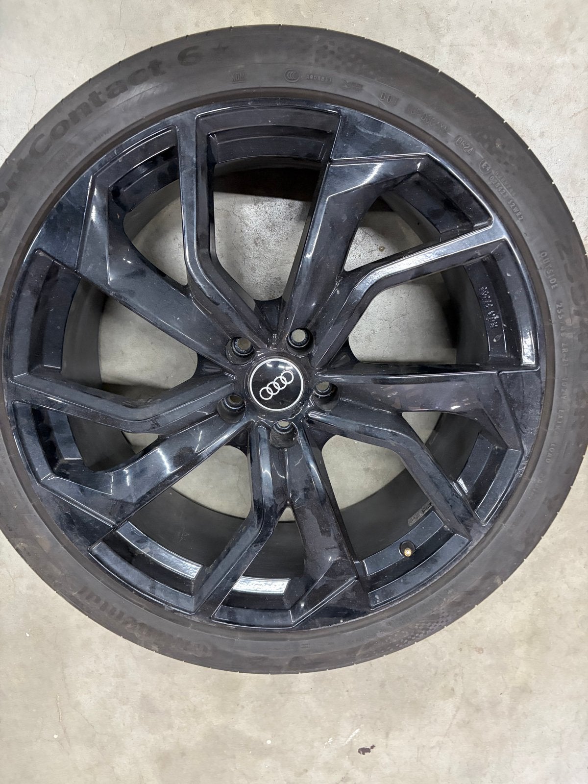 Audi 21 inch velgen met Continental zomerbanden, Auto-onderdelen, Ophalen, Gebruikt, Banden en Velgen, 21 inch
